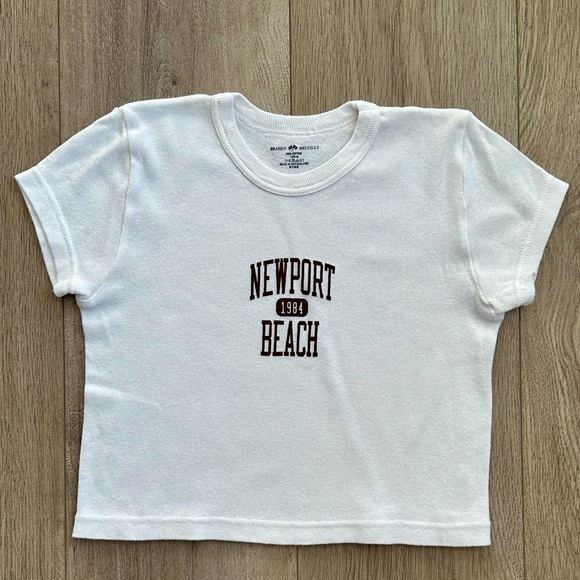 Brandy Melville Ashlyn Newport Shirt White - Picture 2 of 4